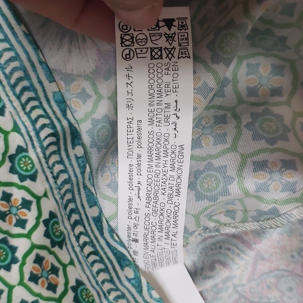 Zara PATCHWORK PRINT DRESS, SIZE S - Picture 14 of 15